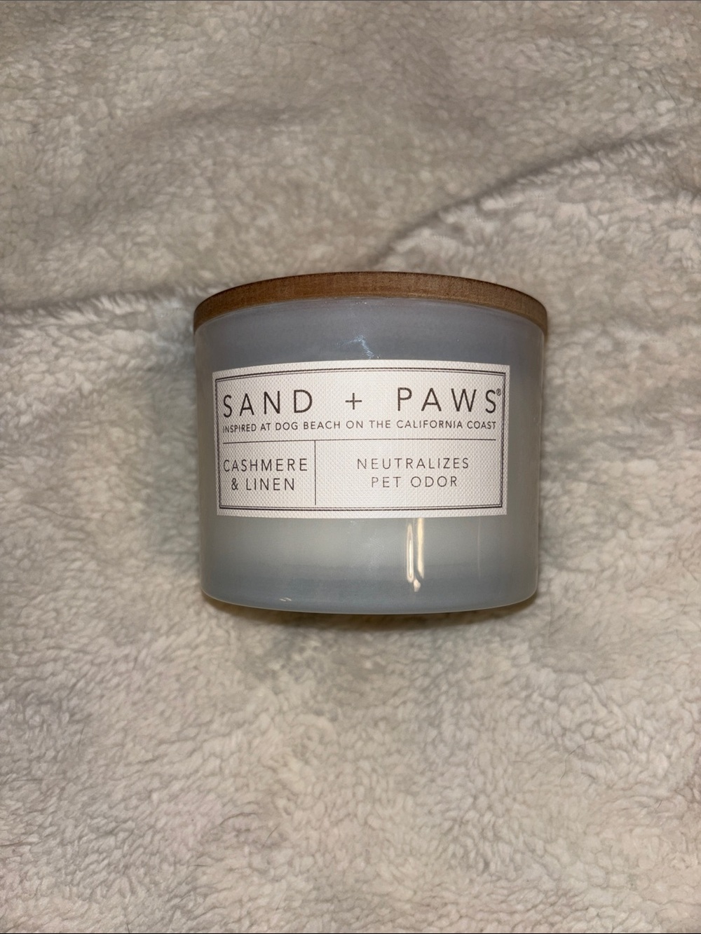 Cashmere & Linen Scented Candle - Sand and Fog